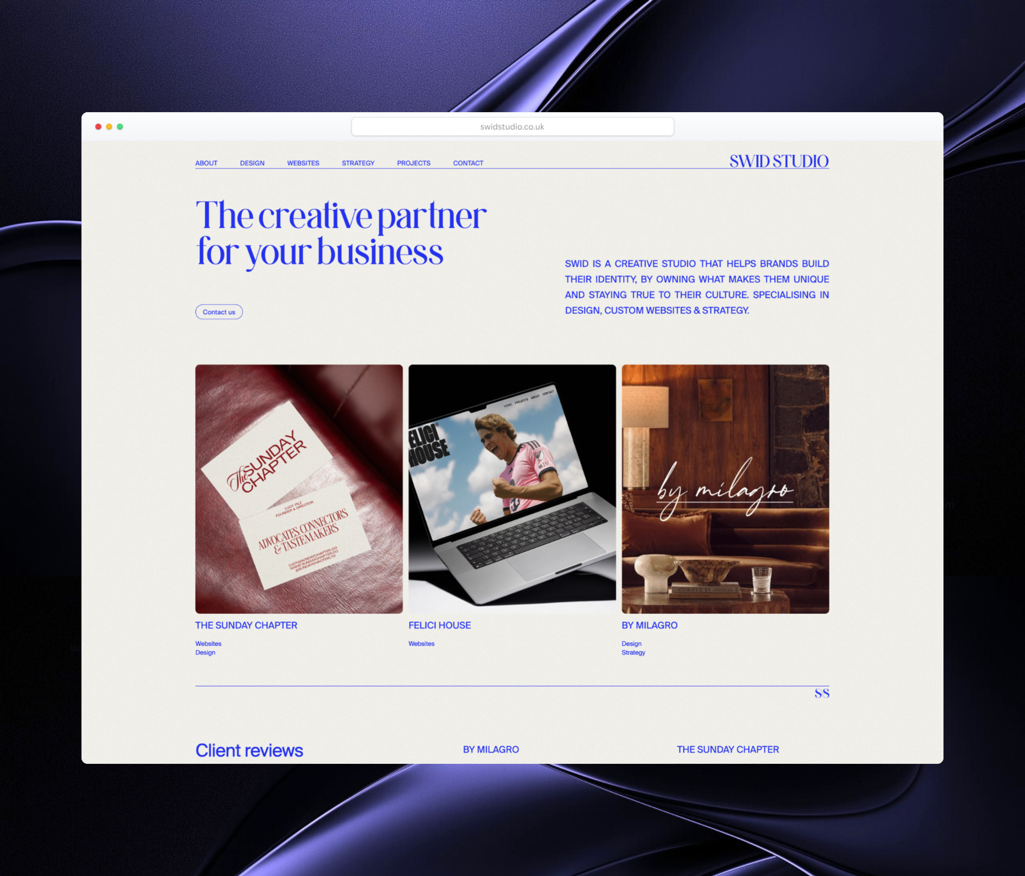 Custom CMS for our creative partner